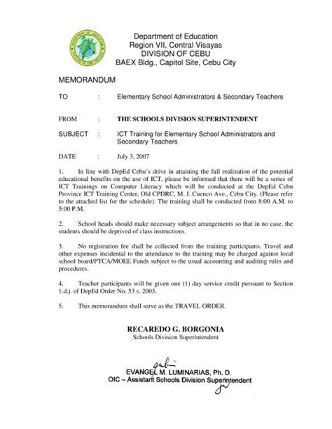 division memo cebu province|!Bepartment of <!Ebutation REGION VII .